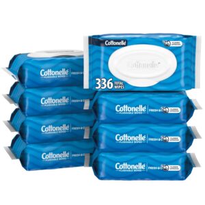 Cottonelle Fresh Feel Flushable Wet Wipes, Adult Wet Wipes, 8 Flip-Top